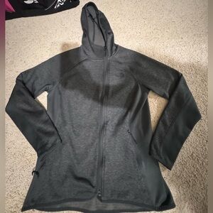 The North Face Women's Charcoal zip up Hooded Fleece Jacket